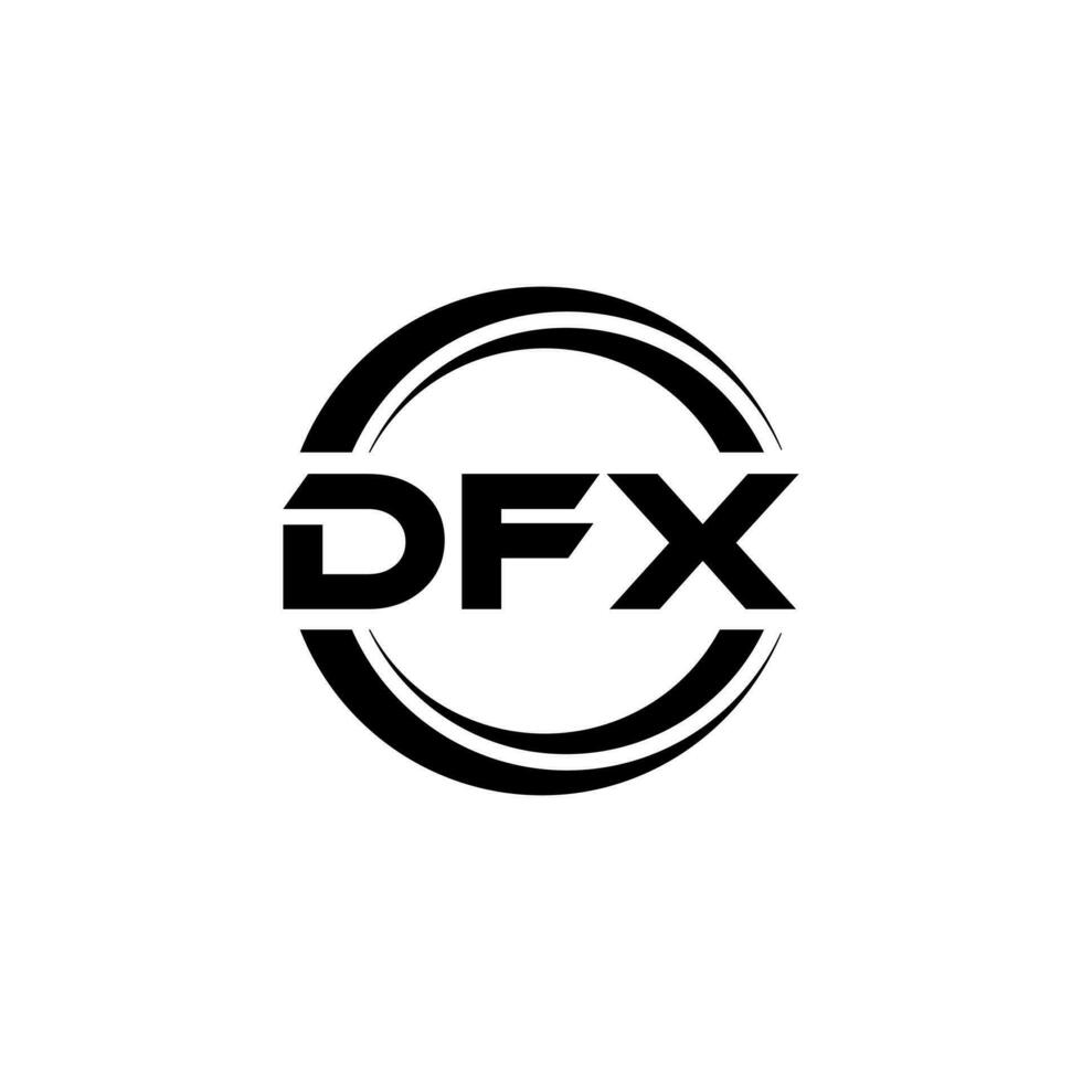 DFX Logo Design, Inspiration for a Unique Identity. Modern Elegance and Creative Design. Watermark Your Success with the Striking this Logo. vector