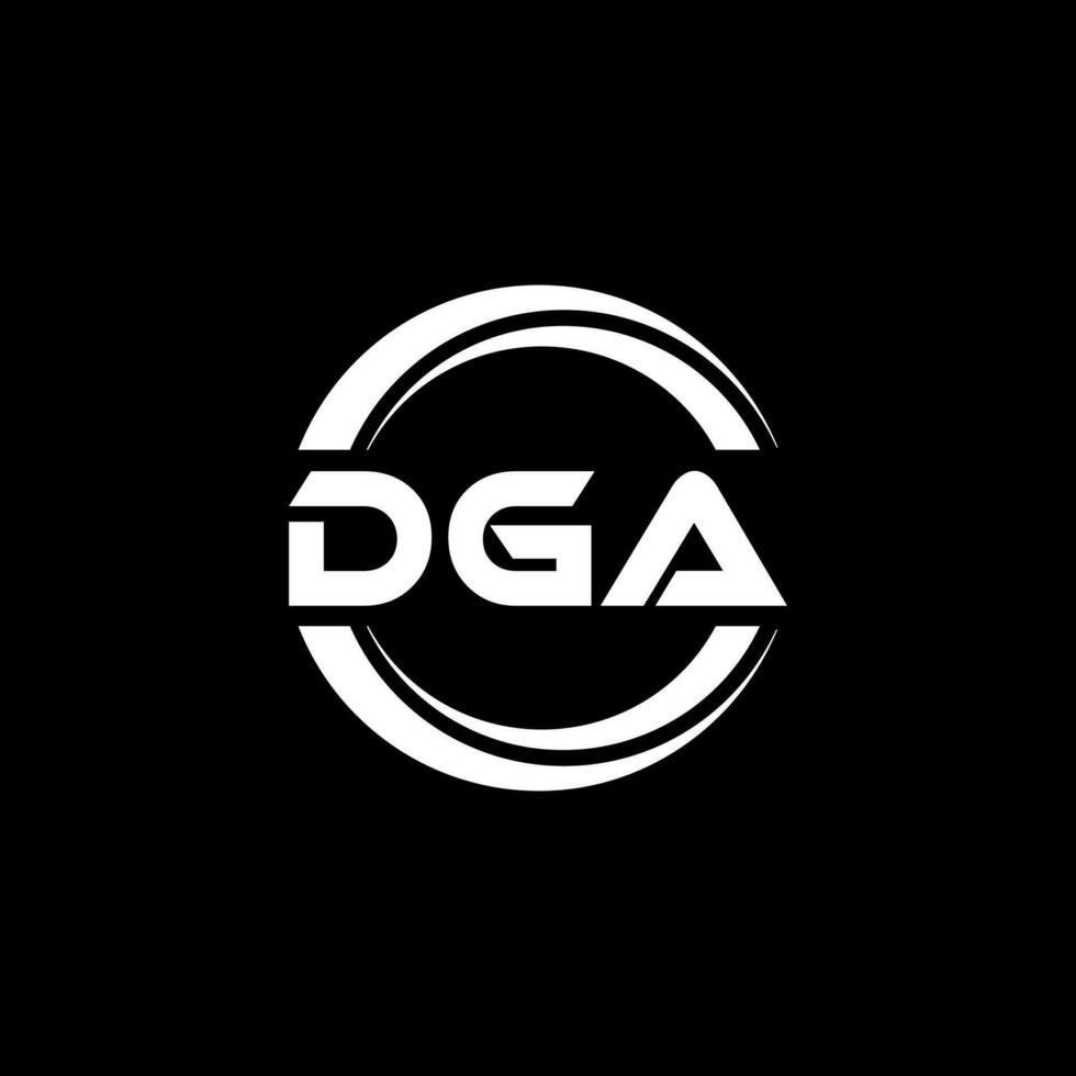DGA Logo Design, Inspiration for a Unique Identity. Modern Elegance and Creative Design. Watermark Your Success with the Striking this Logo. vector