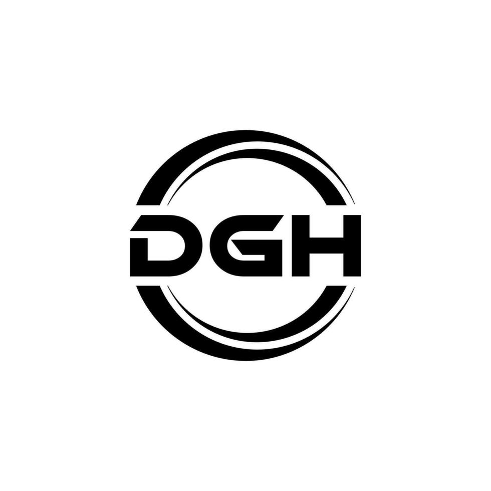 DGH Logo Design, Inspiration for a Unique Identity. Modern Elegance and Creative Design. Watermark Your Success with the Striking this Logo. vector