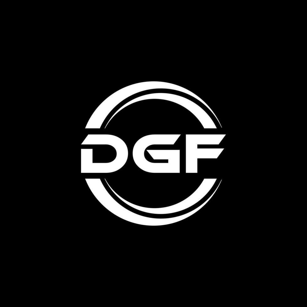 DGF Logo Design, Inspiration for a Unique Identity. Modern Elegance and Creative Design. Watermark Your Success with the Striking this Logo. vector