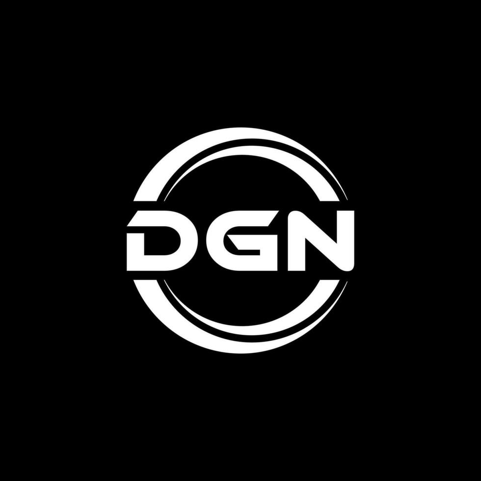 DGN Logo Design, Inspiration for a Unique Identity. Modern Elegance and Creative Design. Watermark Your Success with the Striking this Logo. vector