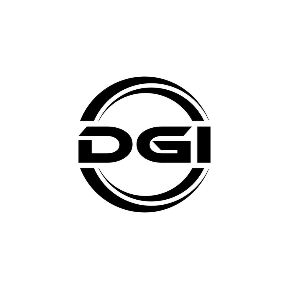 dgi logo diseño, inspiración para un único identidad. moderno elegancia y creativo diseño. filigrana tu éxito con el sorprendentes esta logo. vector