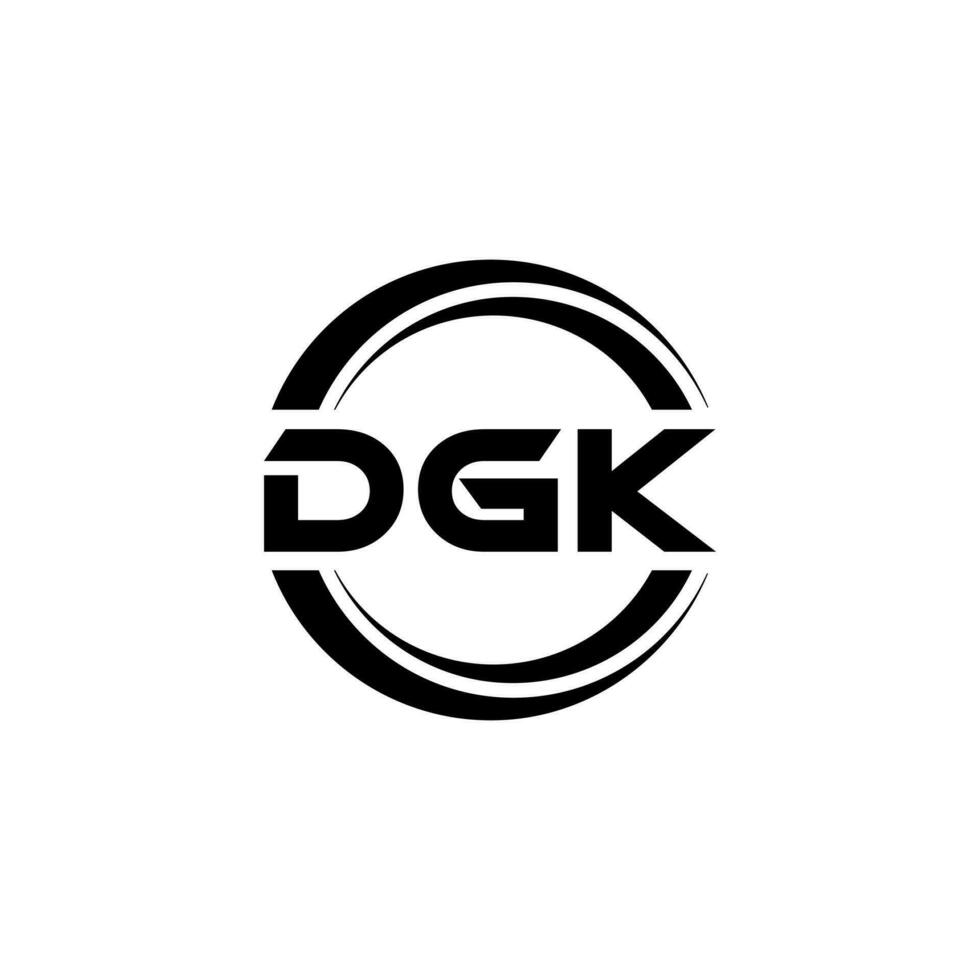 dgk logo diseño, inspiración para un único identidad. moderno elegancia y creativo diseño. filigrana tu éxito con el sorprendentes esta logo. vector