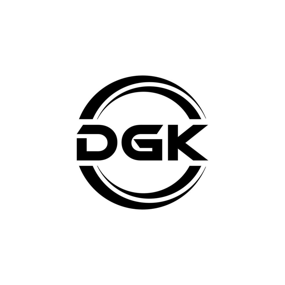 DGK Logo Design, Inspiration for a Unique Identity. Modern Elegance and Creative Design. Watermark Your Success with the Striking this Logo. vector