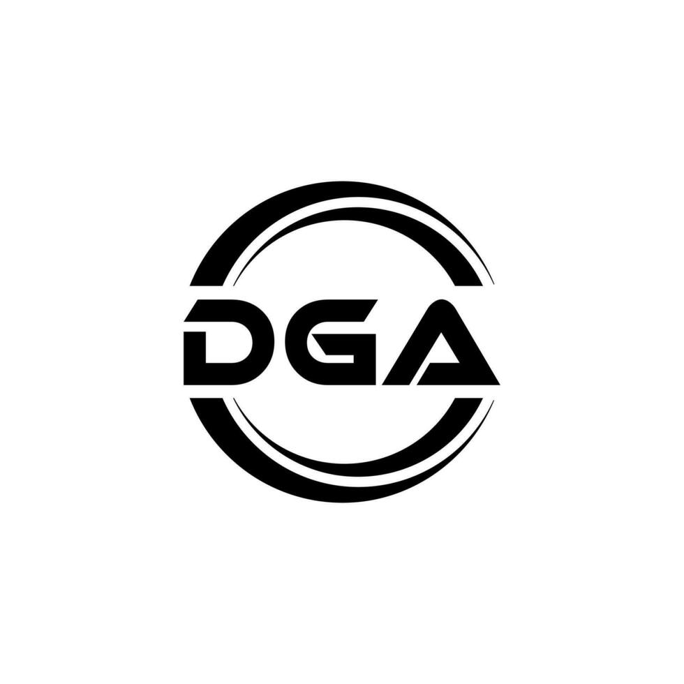 DGA Logo Design, Inspiration for a Unique Identity. Modern Elegance and Creative Design. Watermark Your Success with the Striking this Logo. vector