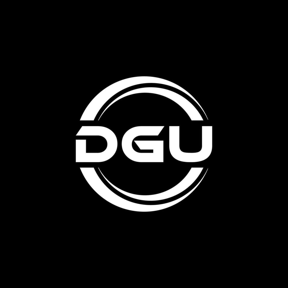 dgu logo diseño, inspiración para un único identidad. moderno elegancia y creativo diseño. filigrana tu éxito con el sorprendentes esta logo. vector