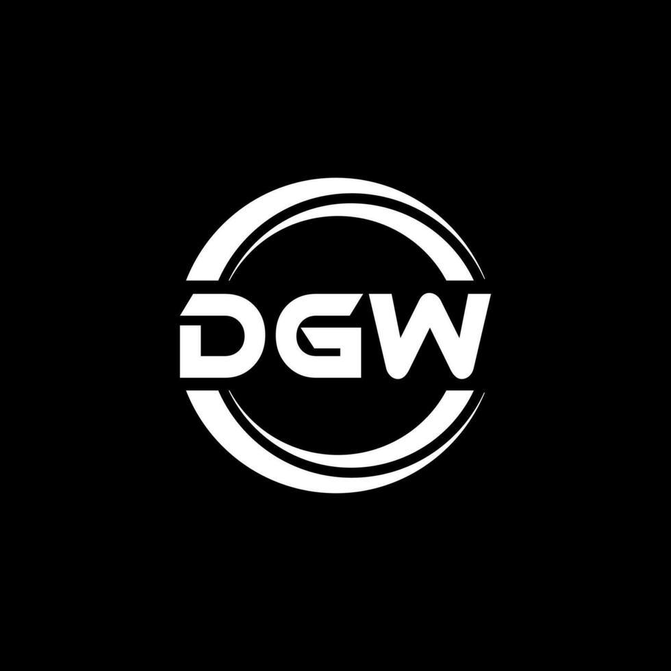 DGW Logo Design, Inspiration for a Unique Identity. Modern Elegance and Creative Design. Watermark Your Success with the Striking this Logo. vector