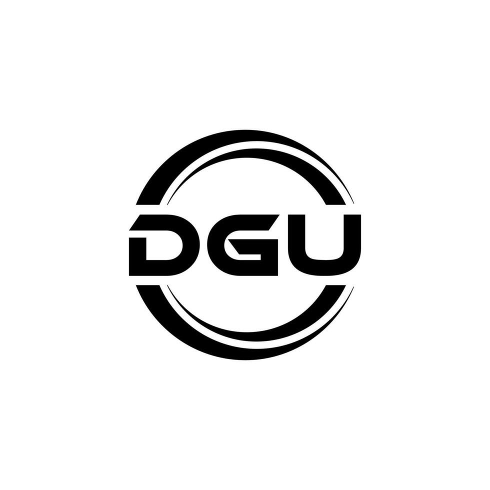 DGU Logo Design, Inspiration for a Unique Identity. Modern Elegance and Creative Design. Watermark Your Success with the Striking this Logo. vector