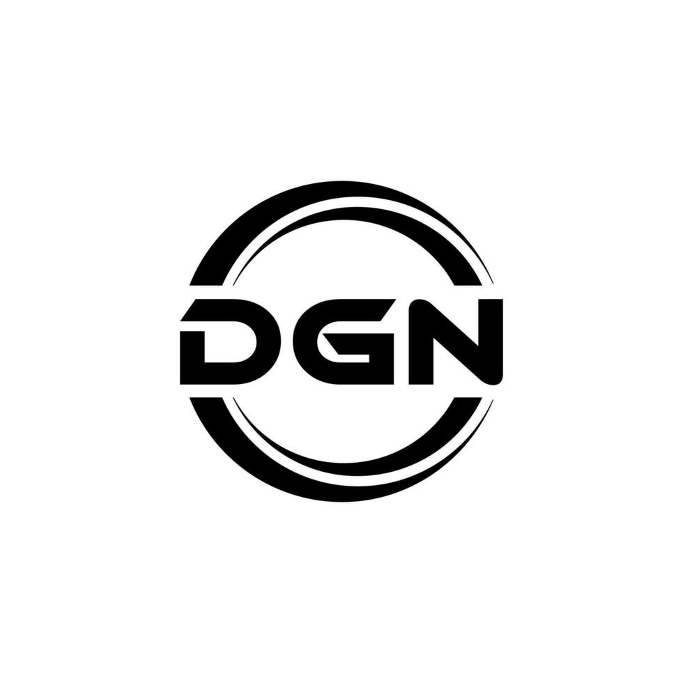 DGN Logo Design, Inspiration for a Unique Identity. Modern Elegance and Creative Design. Watermark Your Success with the Striking this Logo. vector