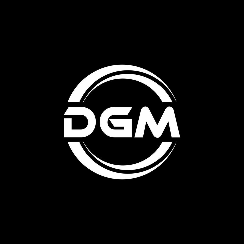 DGM Logo Design, Inspiration for a Unique Identity. Modern Elegance and Creative Design. Watermark Your Success with the Striking this Logo. vector