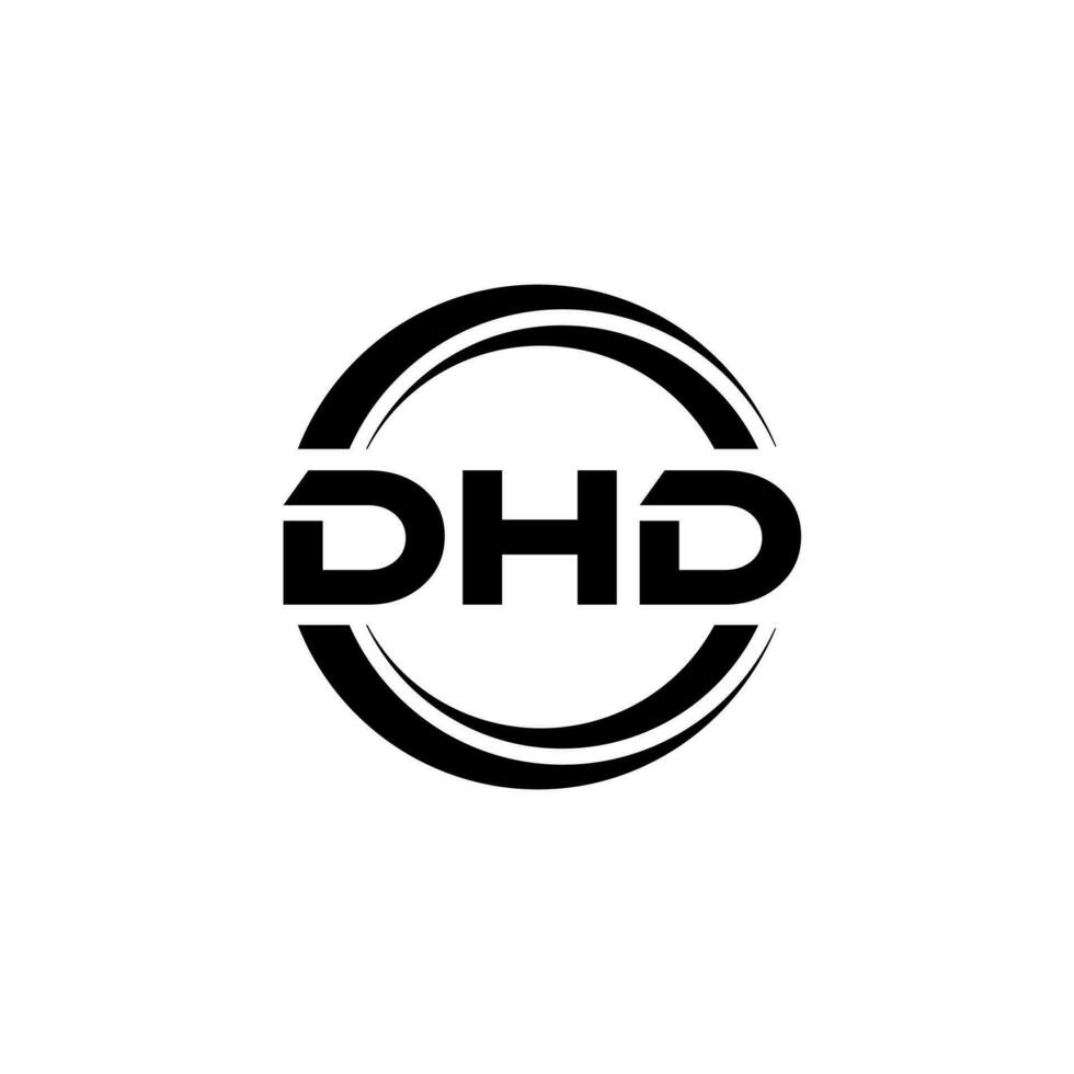 dhd logo diseño, inspiración para un único identidad. moderno elegancia y creativo diseño. filigrana tu éxito con el sorprendentes esta logo. vector