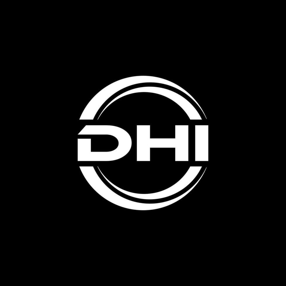 DHI Logo Design, Inspiration for a Unique Identity. Modern Elegance and Creative Design. Watermark Your Success with the Striking this Logo. vector