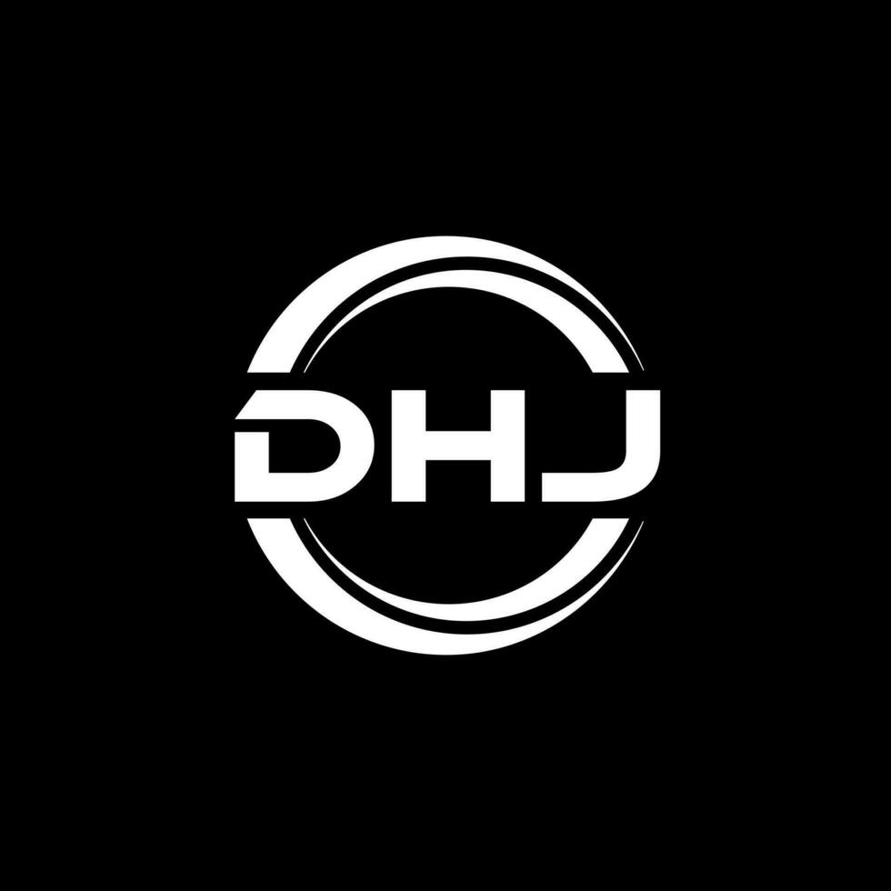 DHJ Logo Design, Inspiration for a Unique Identity. Modern Elegance and Creative Design. Watermark Your Success with the Striking this Logo. vector