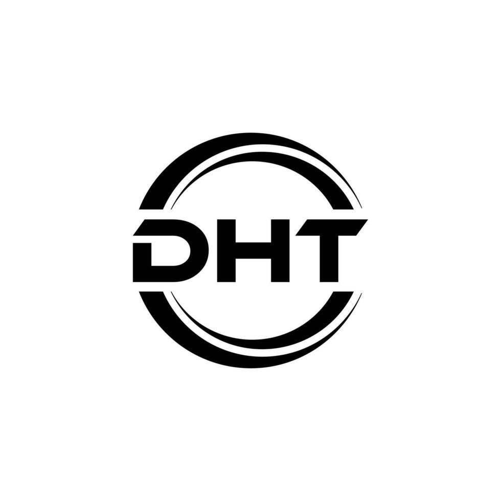 DHT Logo Design, Inspiration for a Unique Identity. Modern Elegance and Creative Design. Watermark Your Success with the Striking this Logo. vector