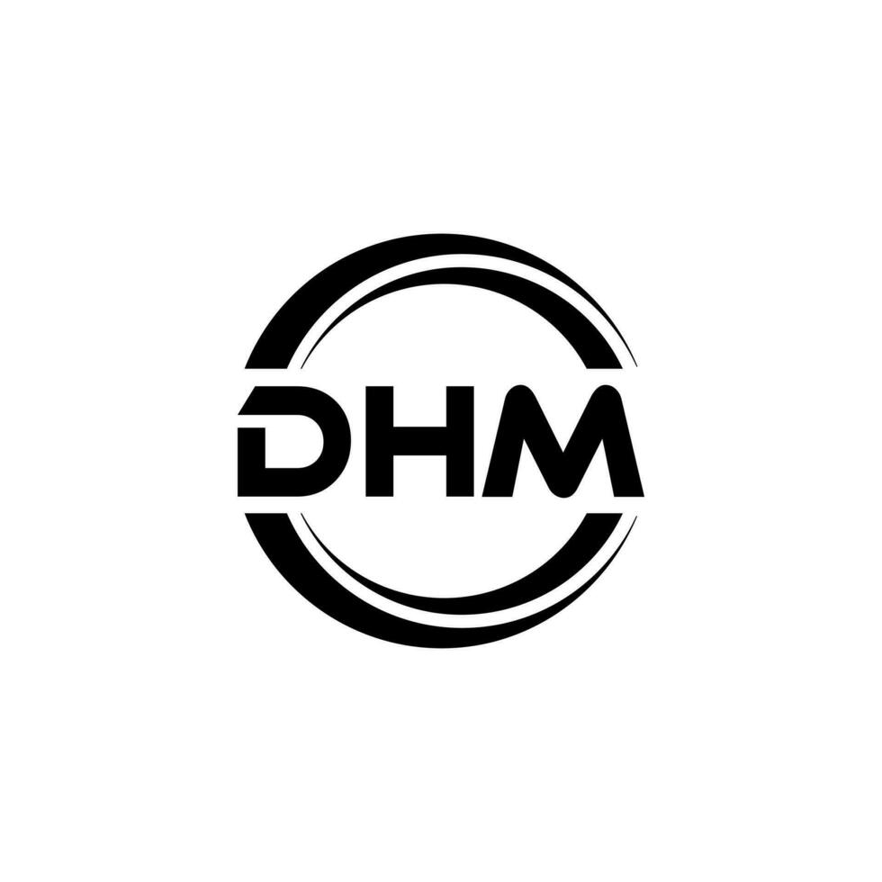 DHM Logo Design, Inspiration for a Unique Identity. Modern Elegance and Creative Design. Watermark Your Success with the Striking this Logo. vector
