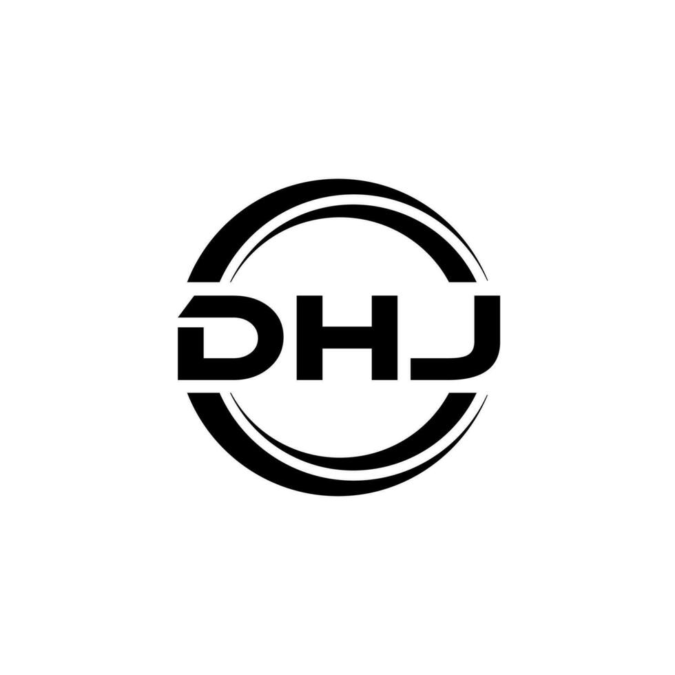 DHJ Logo Design, Inspiration for a Unique Identity. Modern Elegance and Creative Design. Watermark Your Success with the Striking this Logo. vector