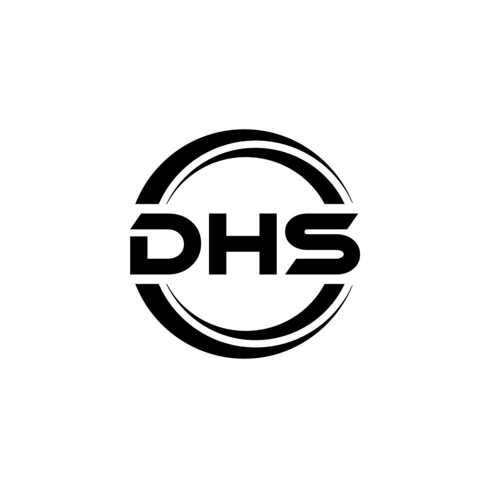 DHS Logo Design, Inspiration for a Unique Identity. Modern Elegance and Creative Design. Watermark Your Success with the Striking this Logo. vector