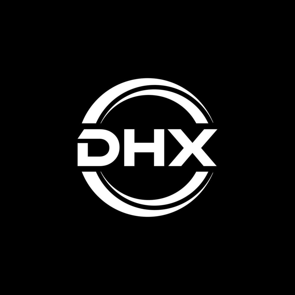 DHX Logo Design, Inspiration for a Unique Identity. Modern Elegance and Creative Design. Watermark Your Success with the Striking this Logo. vector