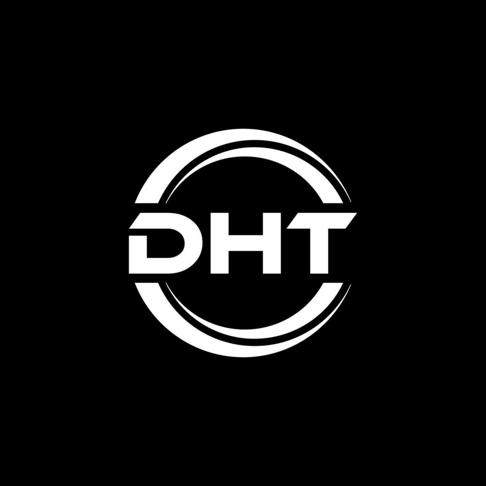 DHT Logo Design, Inspiration for a Unique Identity. Modern Elegance and Creative Design. Watermark Your Success with the Striking this Logo. vector