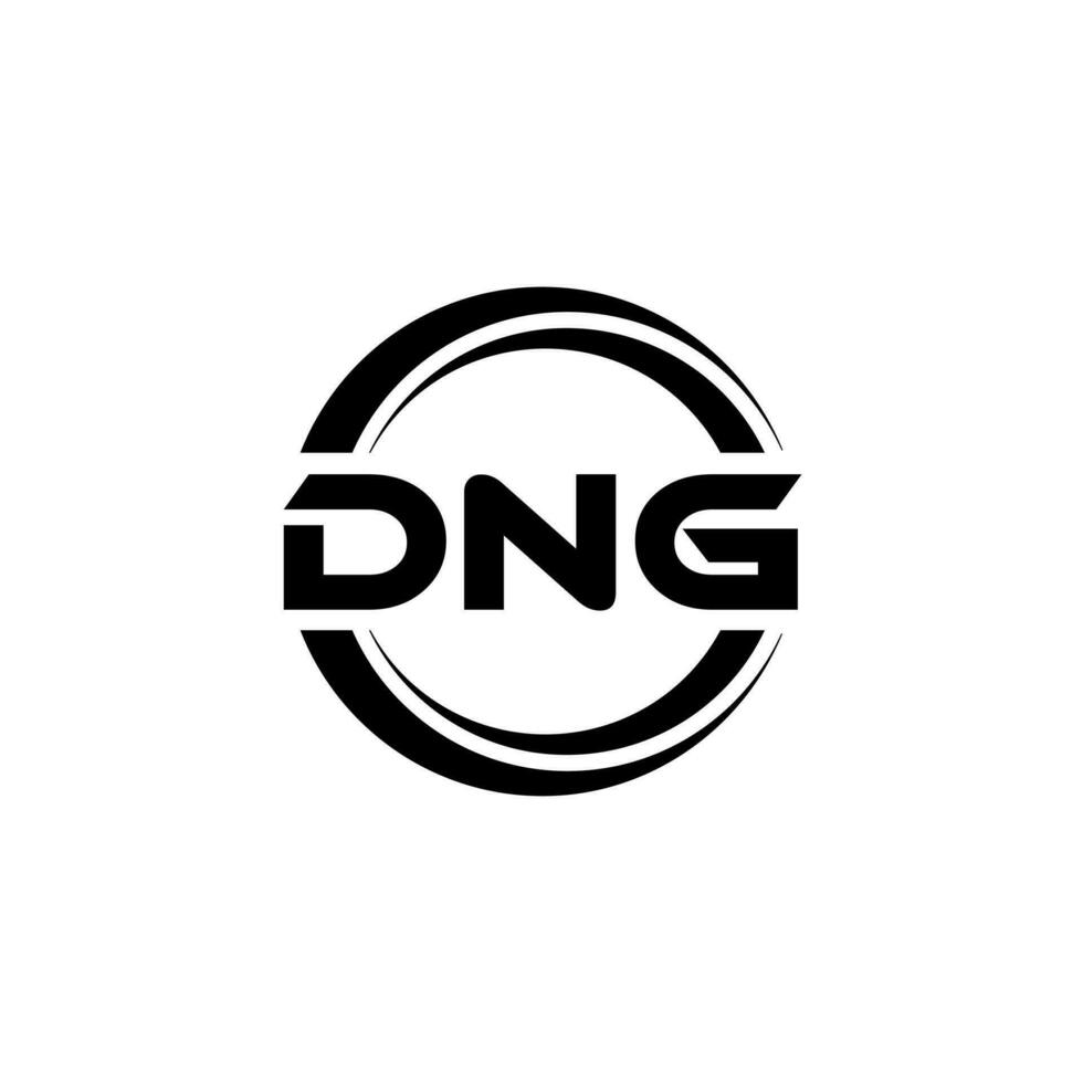 dng logo diseño, inspiración para un único identidad. moderno elegancia y creativo diseño. filigrana tu éxito con el sorprendentes esta logo. vector