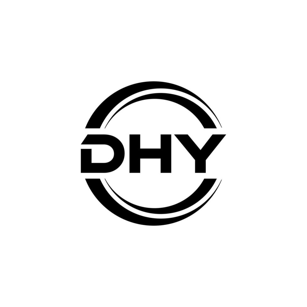 DHY Logo Design, Inspiration for a Unique Identity. Modern Elegance and Creative Design. Watermark Your Success with the Striking this Logo. vector