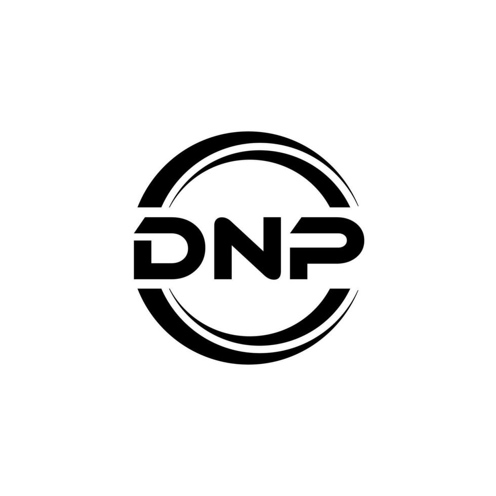 DNP Logo Design, Inspiration for a Unique Identity. Modern Elegance and Creative Design. Watermark Your Success with the Striking this Logo. vector