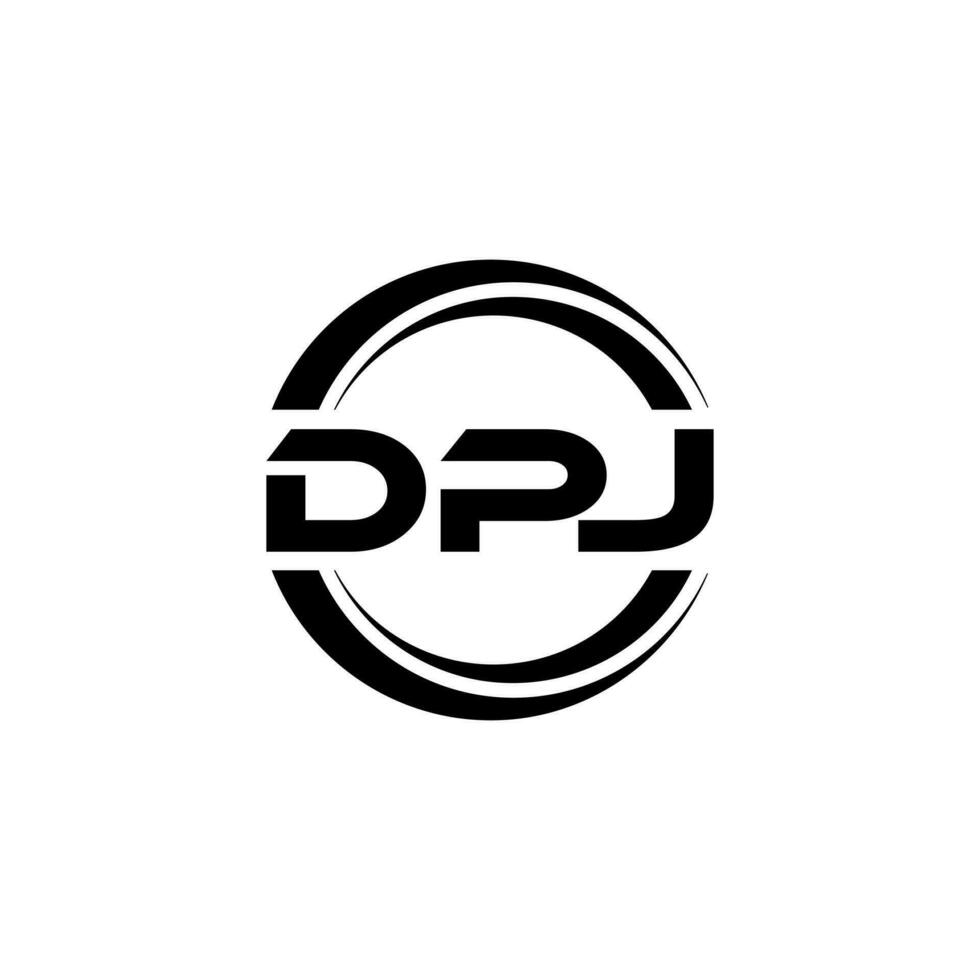 dpj logo diseño, inspiración para un único identidad. moderno elegancia y creativo diseño. filigrana tu éxito con el sorprendentes esta logo. vector