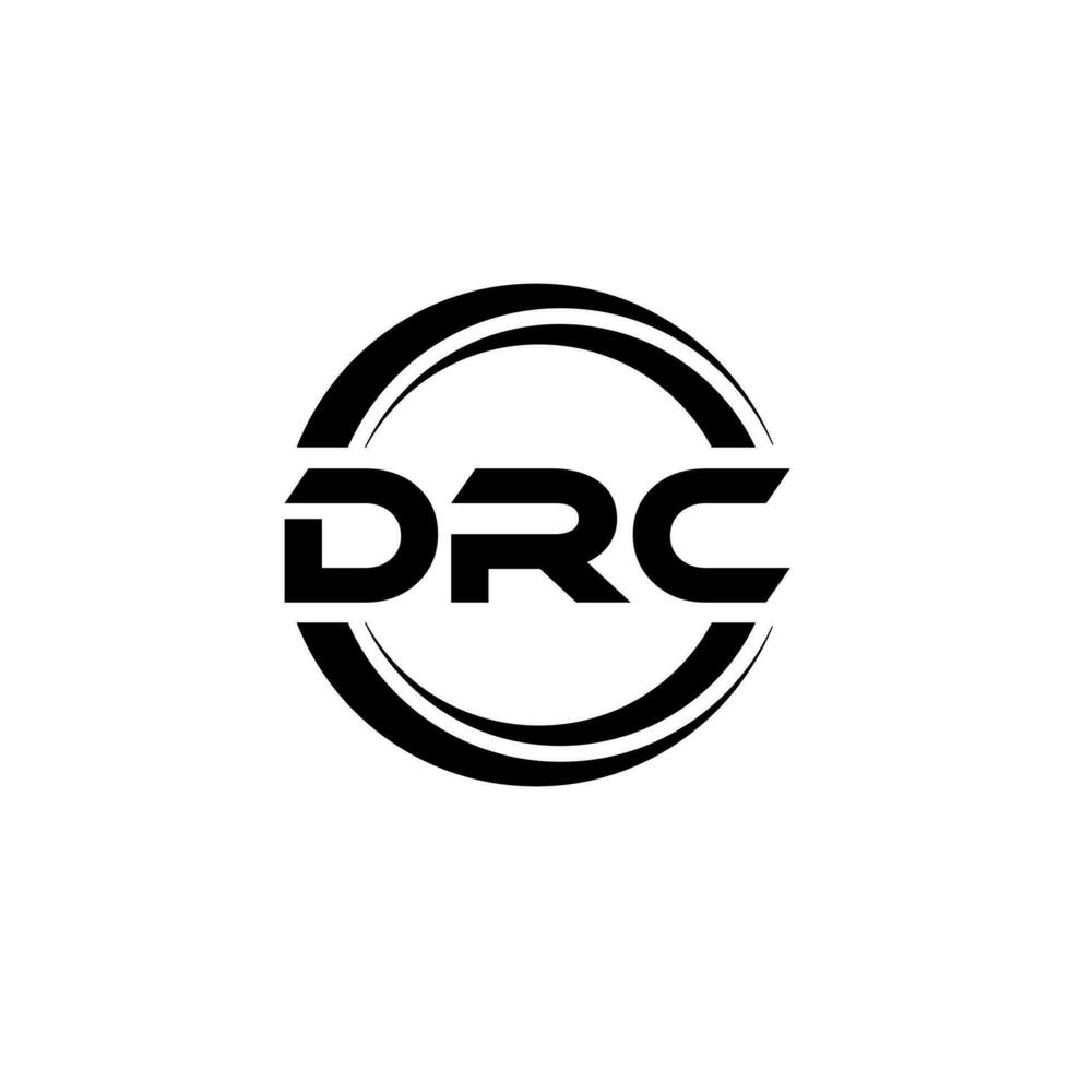 DRC Logo Design, Inspiration for a Unique Identity. Modern Elegance and Creative Design. Watermark Your Success with the Striking this Logo. vector