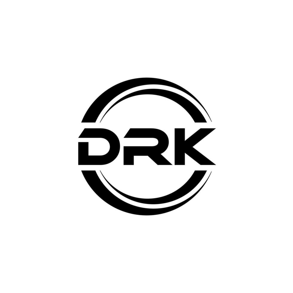 drk logo diseño, inspiración para un único identidad. moderno elegancia y creativo diseño. filigrana tu éxito con el sorprendentes esta logo. vector