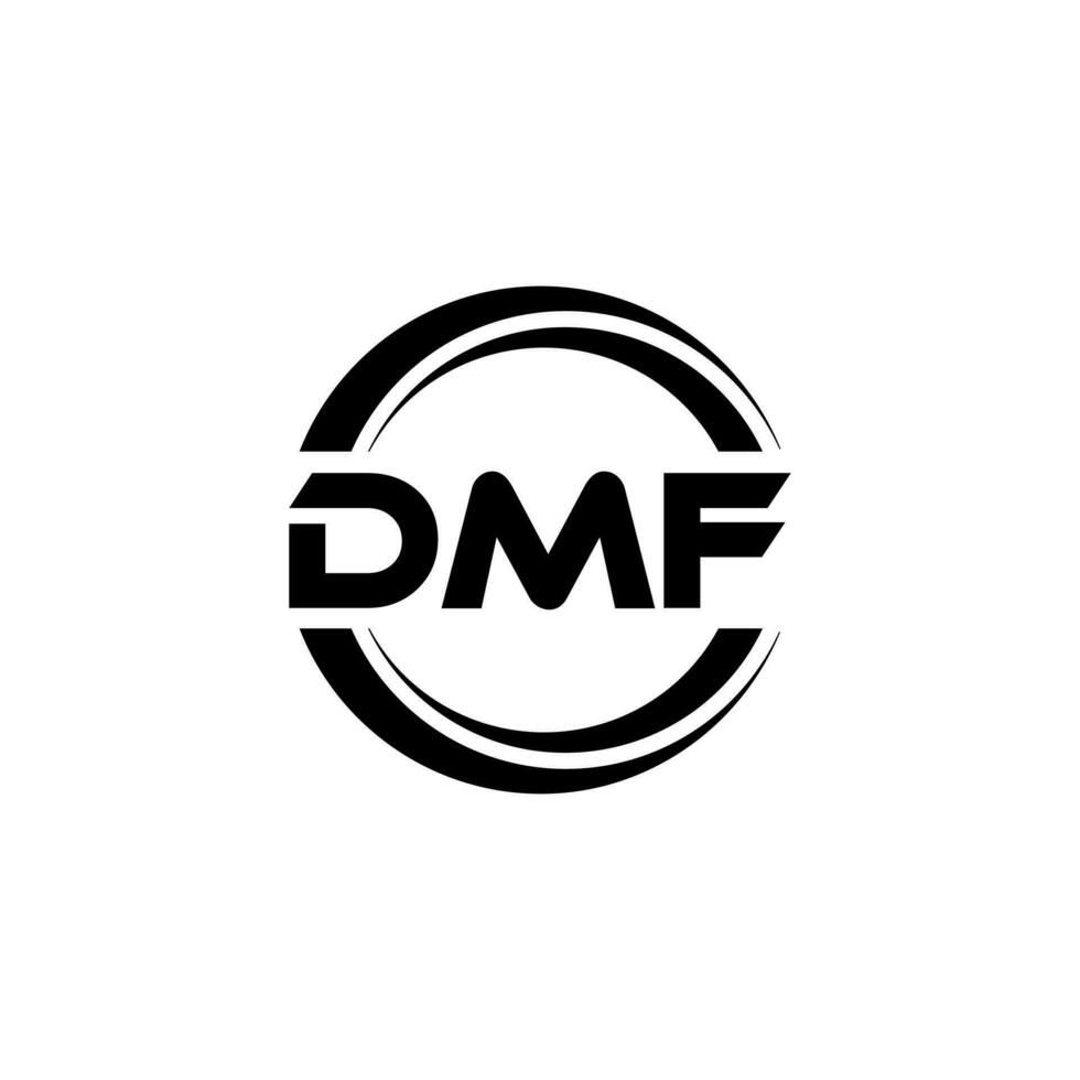 dmf logo diseño, inspiración para un único identidad. moderno elegancia y creativo diseño. filigrana tu éxito con el sorprendentes esta logo. vector