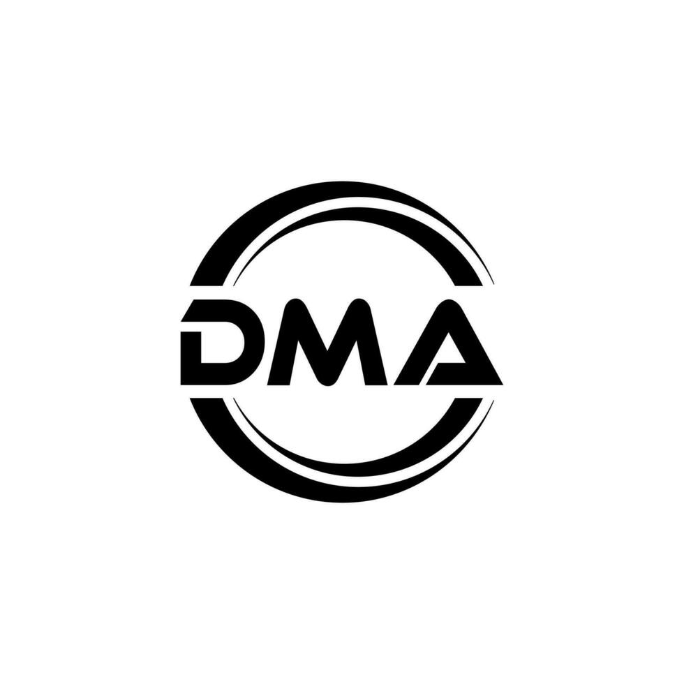 dma logo diseño, inspiración para un único identidad. moderno elegancia y creativo diseño. filigrana tu éxito con el sorprendentes esta logo. vector