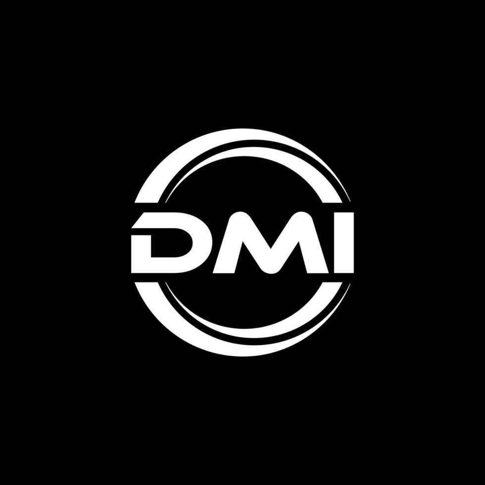 dmi logo diseño, inspiración para un único identidad. moderno elegancia y creativo diseño. filigrana tu éxito con el sorprendentes esta logo. vector