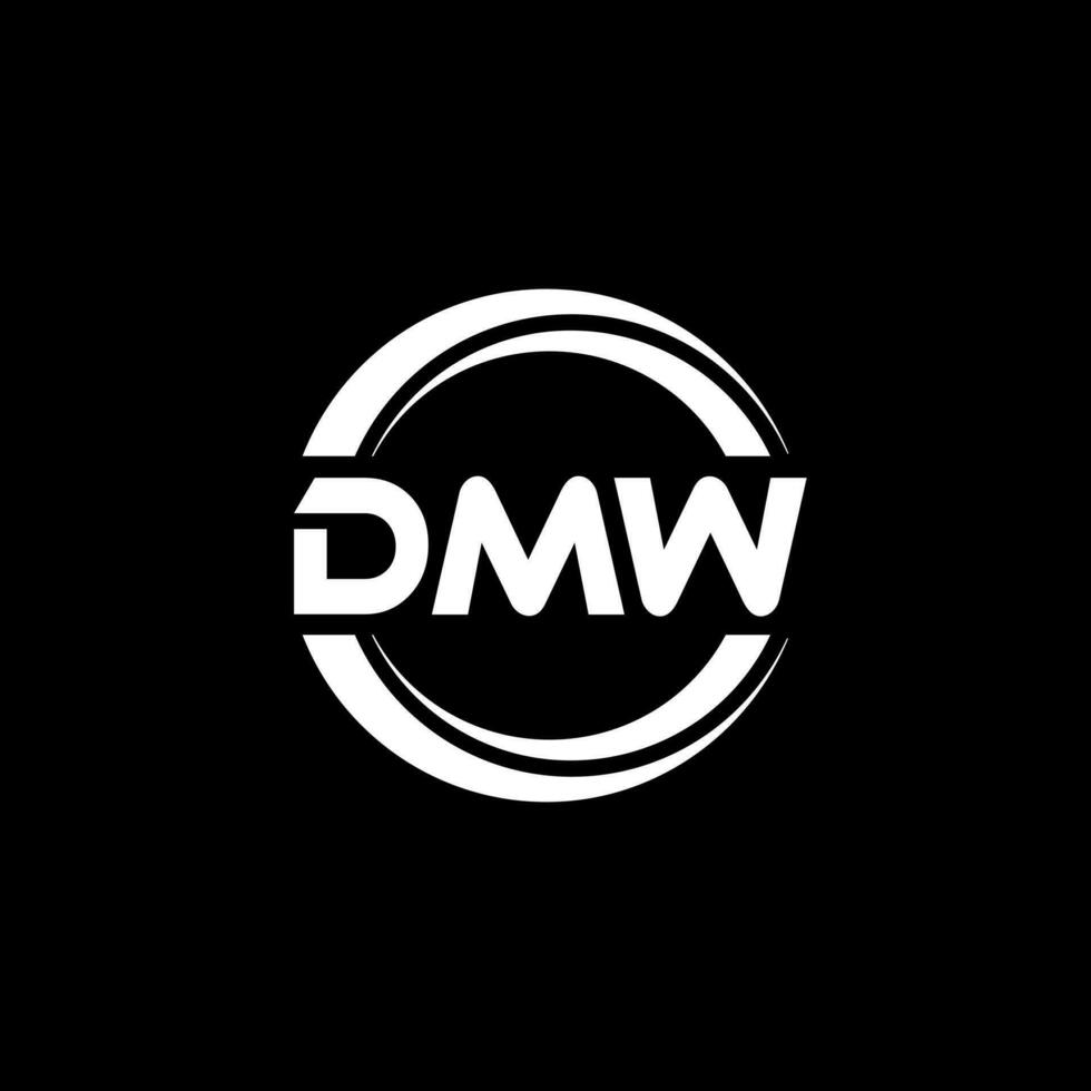 dmw logo diseño, inspiración para un único identidad. moderno elegancia y creativo diseño. filigrana tu éxito con el sorprendentes esta logo. vector