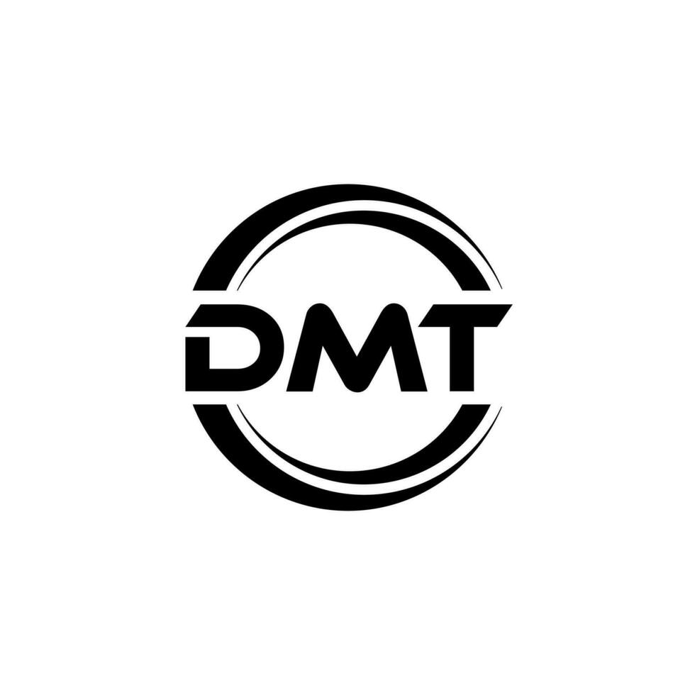 dmt logo diseño, inspiración para un único identidad. moderno elegancia y creativo diseño. filigrana tu éxito con el sorprendentes esta logo. vector