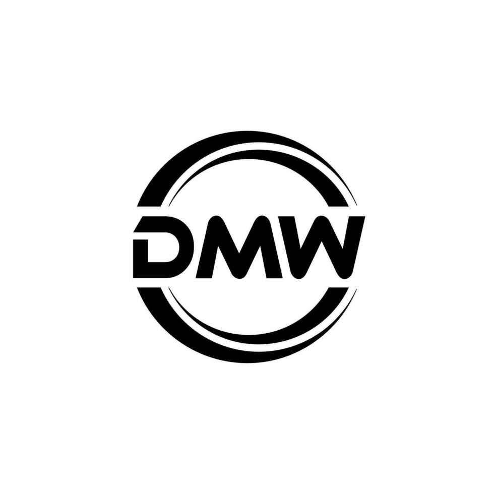 DMW Logo Design, Inspiration for a Unique Identity. Modern Elegance and Creative Design. Watermark Your Success with the Striking this Logo. vector