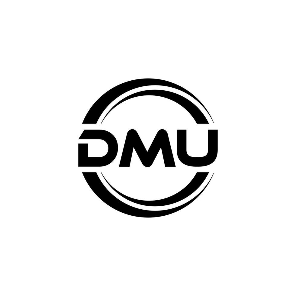 dmu logo diseño, inspiración para un único identidad. moderno elegancia y creativo diseño. filigrana tu éxito con el sorprendentes esta logo. vector