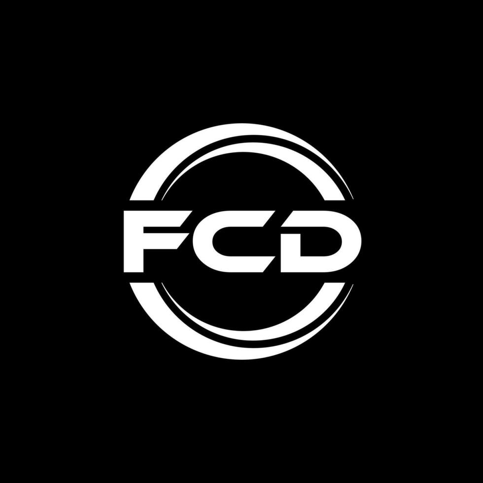 FCD logo diseño, inspiración para un único identidad. moderno elegancia y creativo diseño. filigrana tu éxito con el sorprendentes esta logo. vector