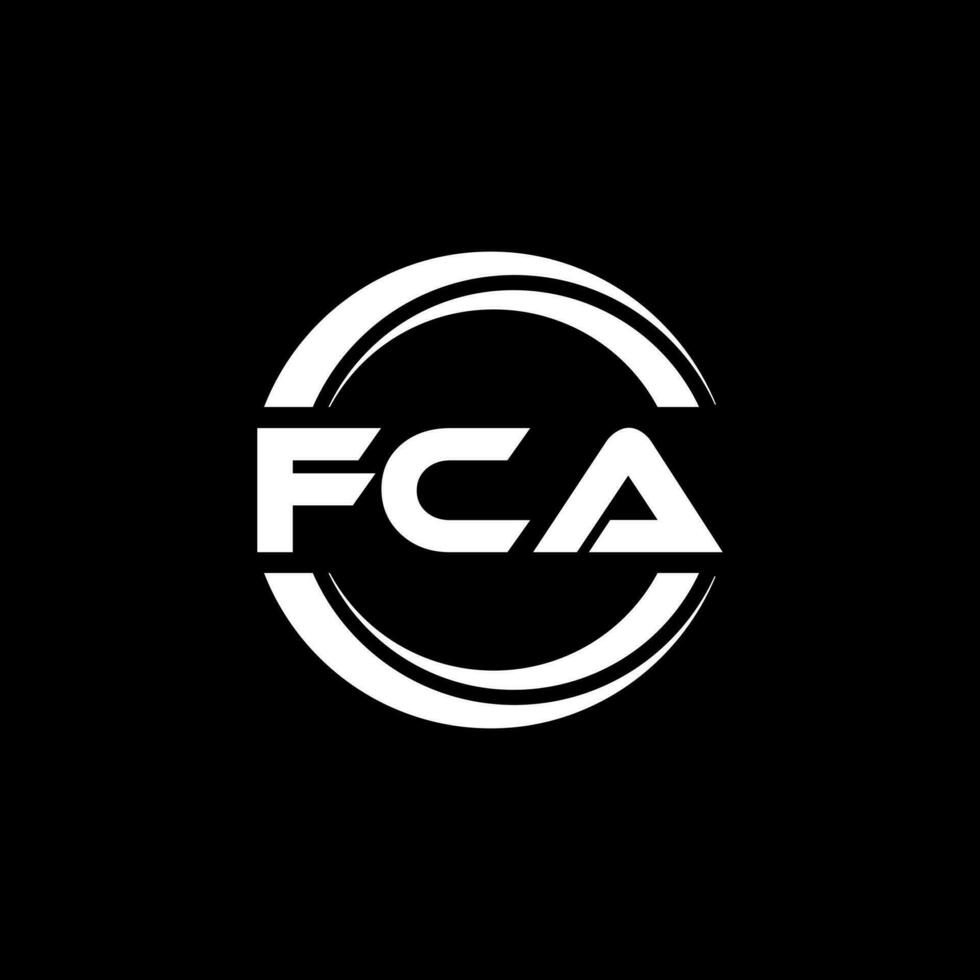 fca logo diseño, inspiración para un único identidad. moderno elegancia y creativo diseño. filigrana tu éxito con el sorprendentes esta logo. vector