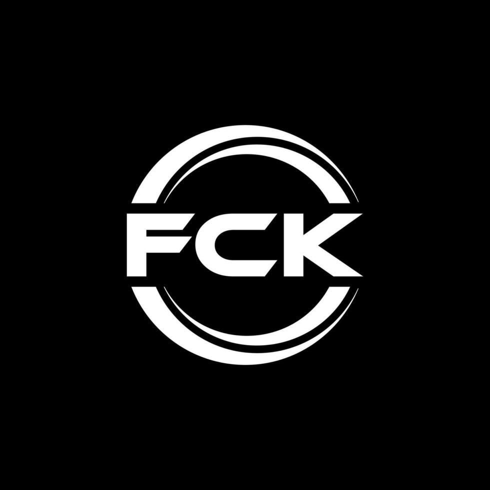 FCK Logo Design, Inspiration for a Unique Identity. Modern Elegance and Creative Design. Watermark Your Success with the Striking this Logo. vector