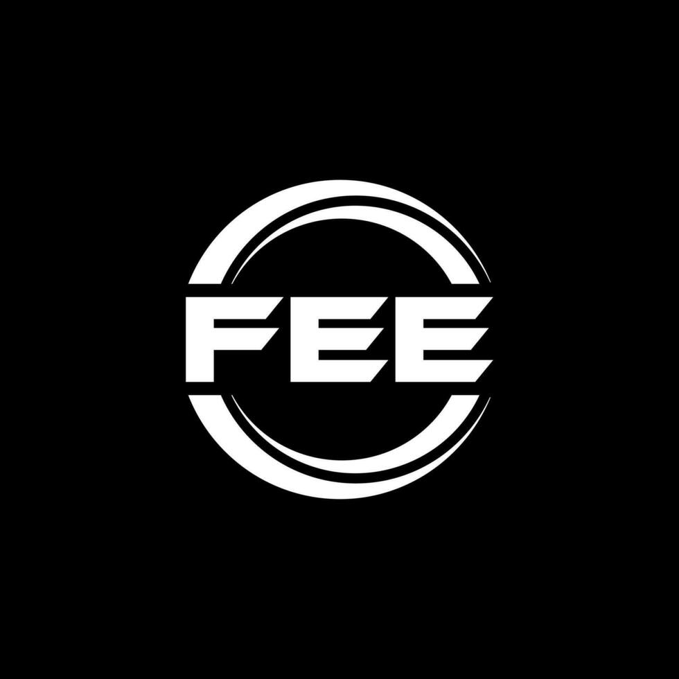 FEE Logo Design, Inspiration for a Unique Identity. Modern Elegance and Creative Design. Watermark Your Success with the Striking this Logo. vector