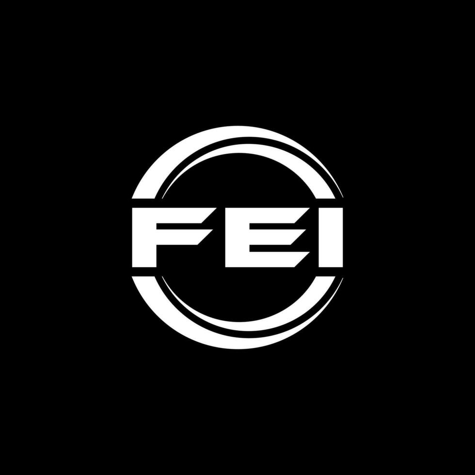 FEI Logo Design, Inspiration for a Unique Identity. Modern Elegance and Creative Design. Watermark Your Success with the Striking this Logo. vector
