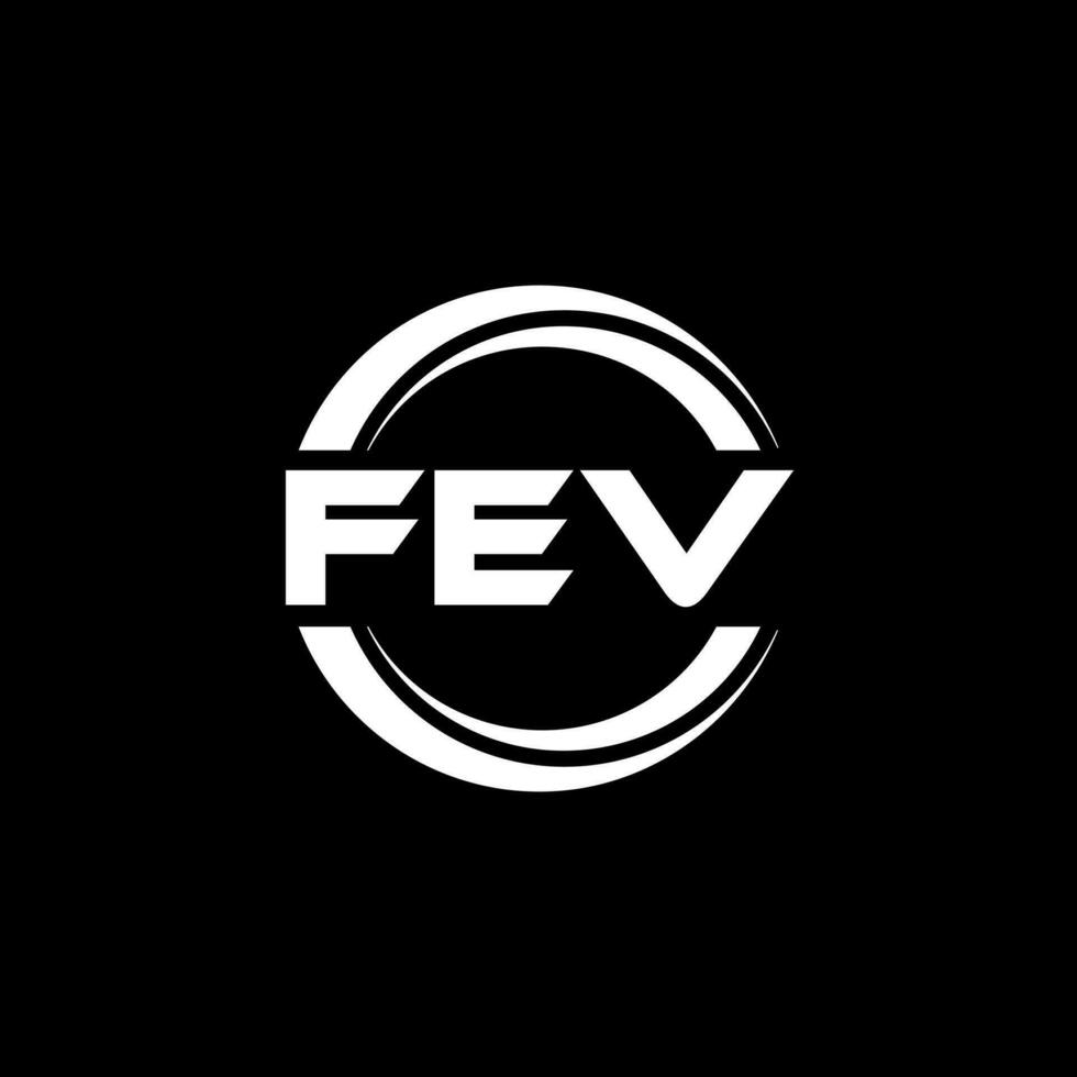 FEV Logo Design, Inspiration for a Unique Identity. Modern Elegance and Creative Design. Watermark Your Success with the Striking this Logo. vector