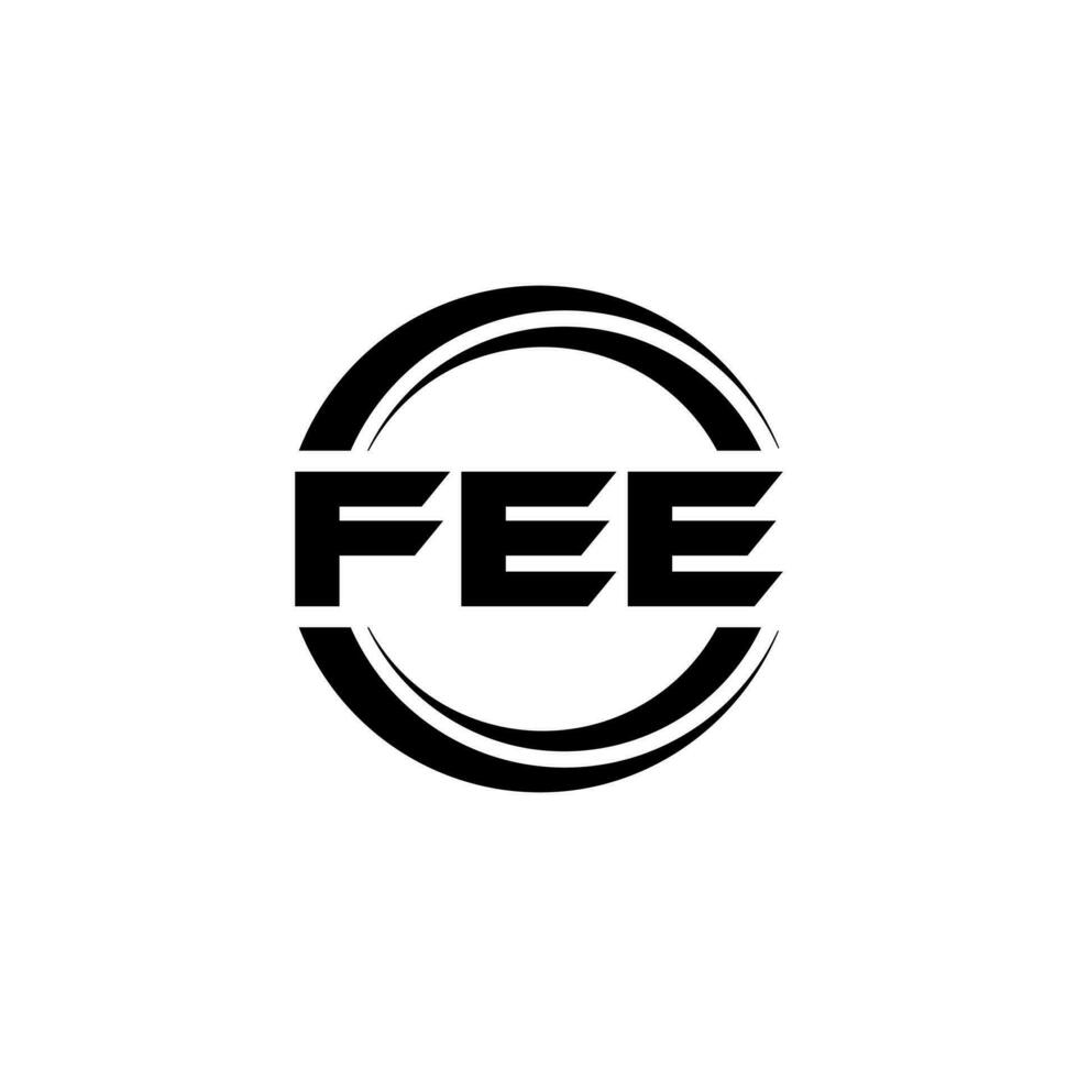 FEE Logo Design, Inspiration for a Unique Identity. Modern Elegance and Creative Design. Watermark Your Success with the Striking this Logo. vector