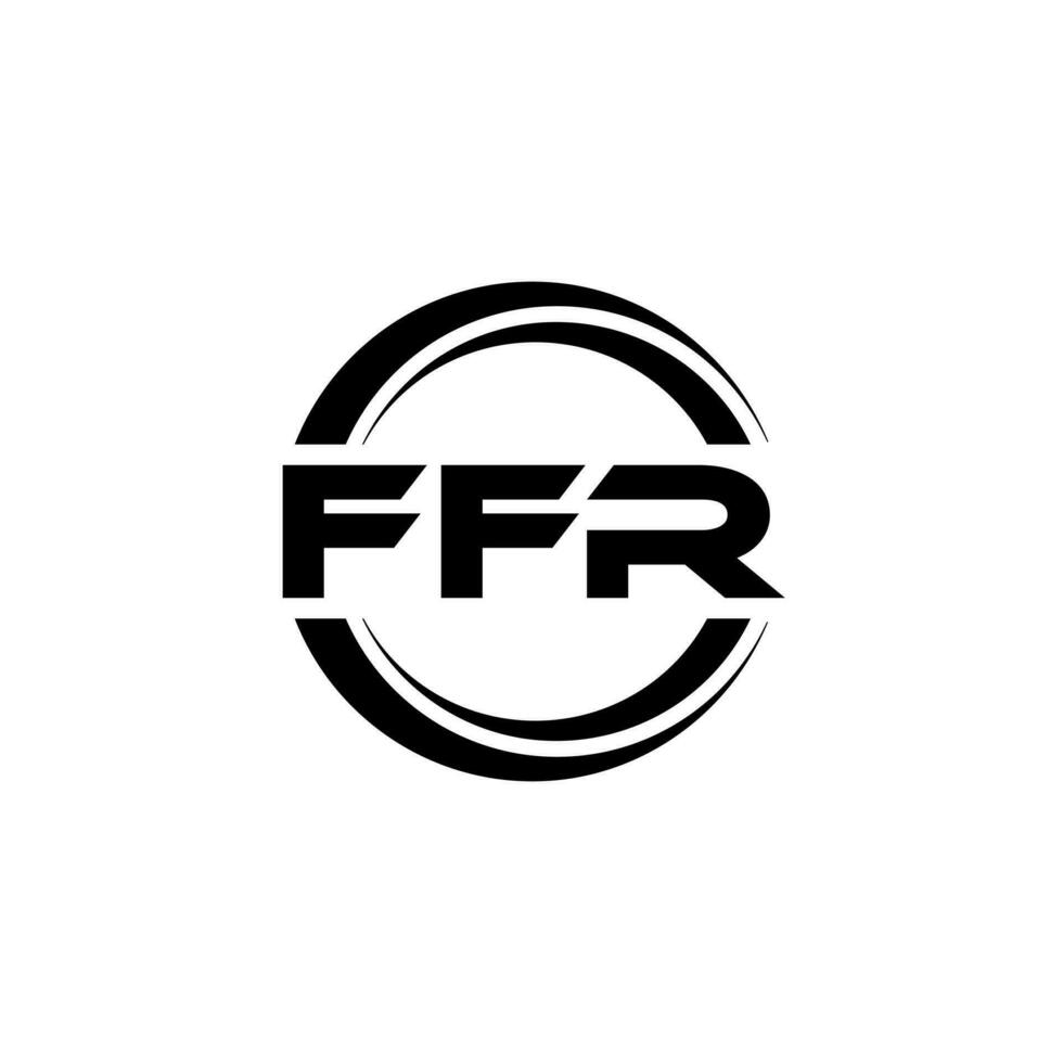 ffr logo diseño, inspiración para un único identidad. moderno elegancia y creativo diseño. filigrana tu éxito con el sorprendentes esta logo. vector