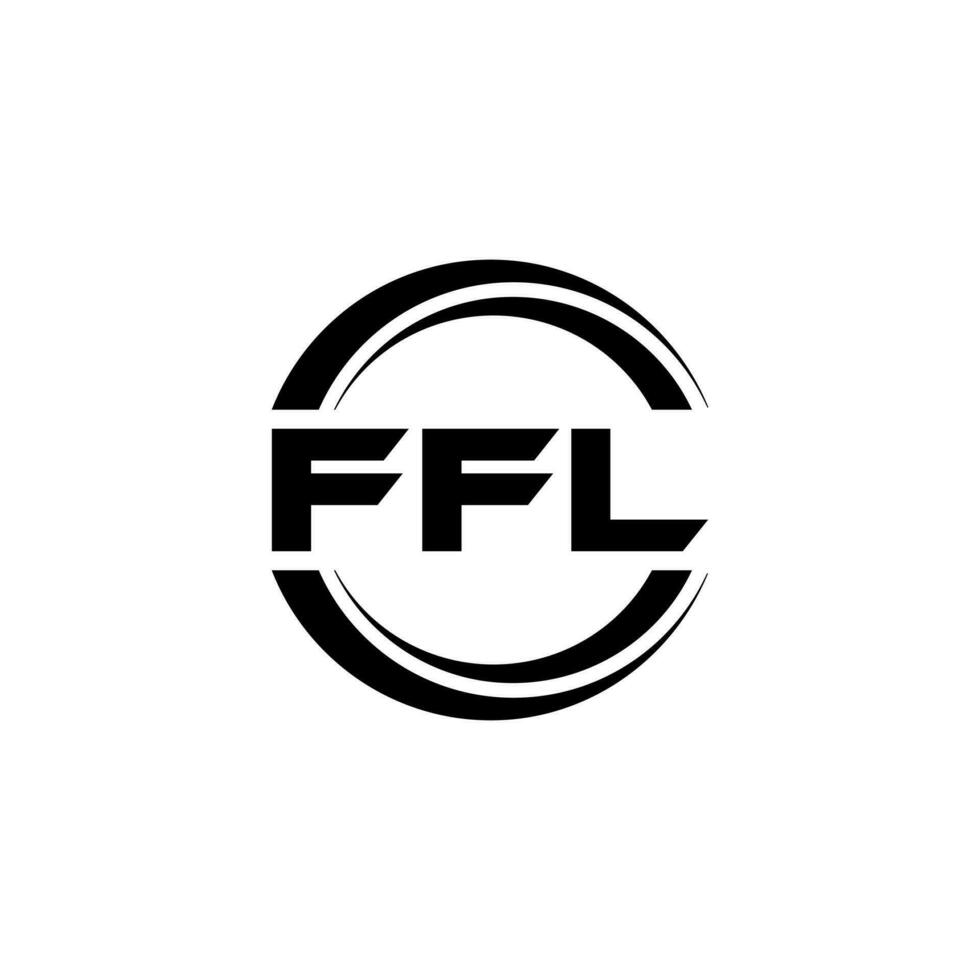 ffl logo diseño, inspiración para un único identidad. moderno elegancia y creativo diseño. filigrana tu éxito con el sorprendentes esta logo. vector