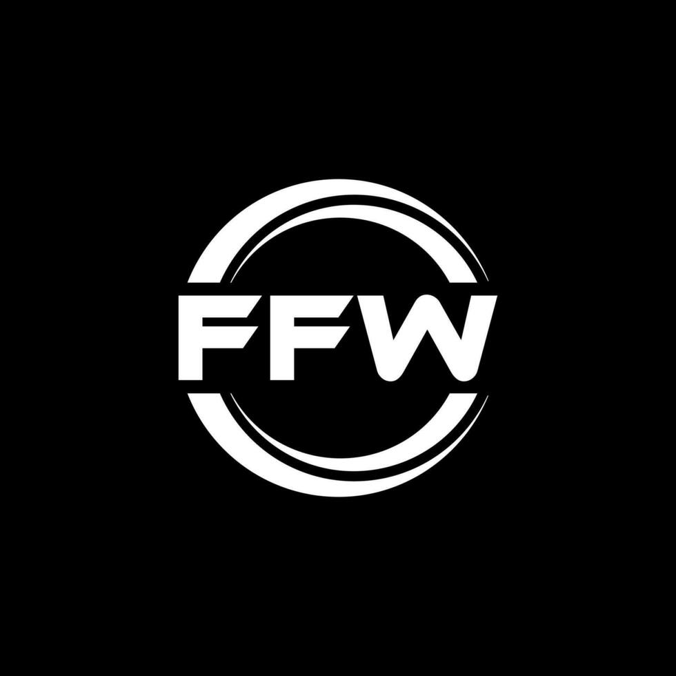 ffw logo diseño, inspiración para un único identidad. moderno elegancia y creativo diseño. filigrana tu éxito con el sorprendentes esta logo. vector