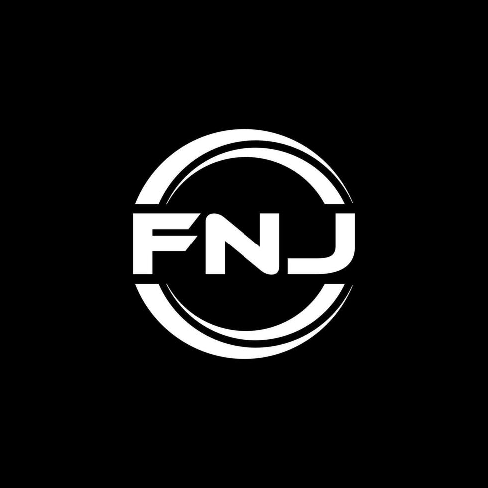 FNJ Logo Design, Inspiration for a Unique Identity. Modern Elegance and Creative Design. Watermark Your Success with the Striking this Logo. vector