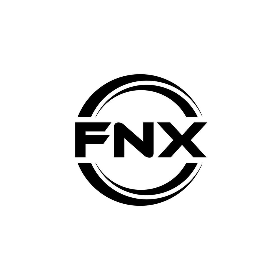 fnx logo diseño, inspiración para un único identidad. moderno elegancia y creativo diseño. filigrana tu éxito con el sorprendentes esta logo. vector