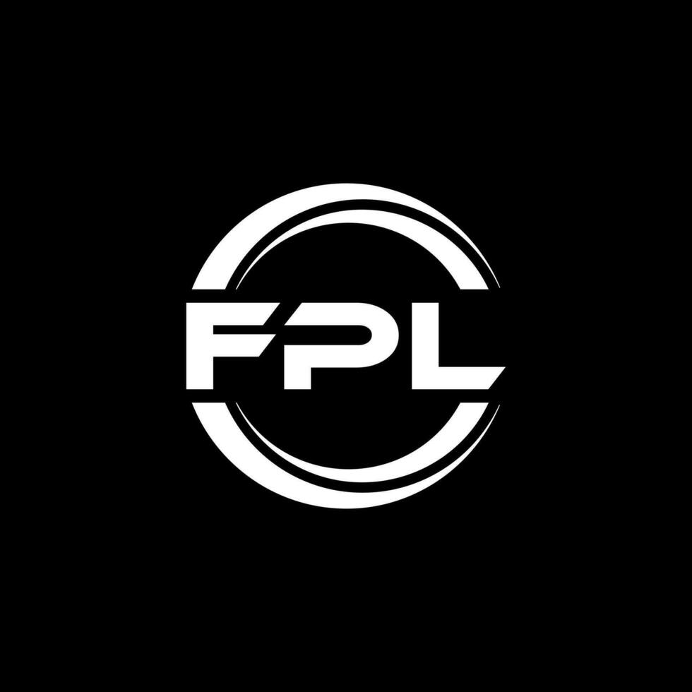 fpl logo diseño, inspiración para un único identidad. moderno elegancia y creativo diseño. filigrana tu éxito con el sorprendentes esta logo. vector