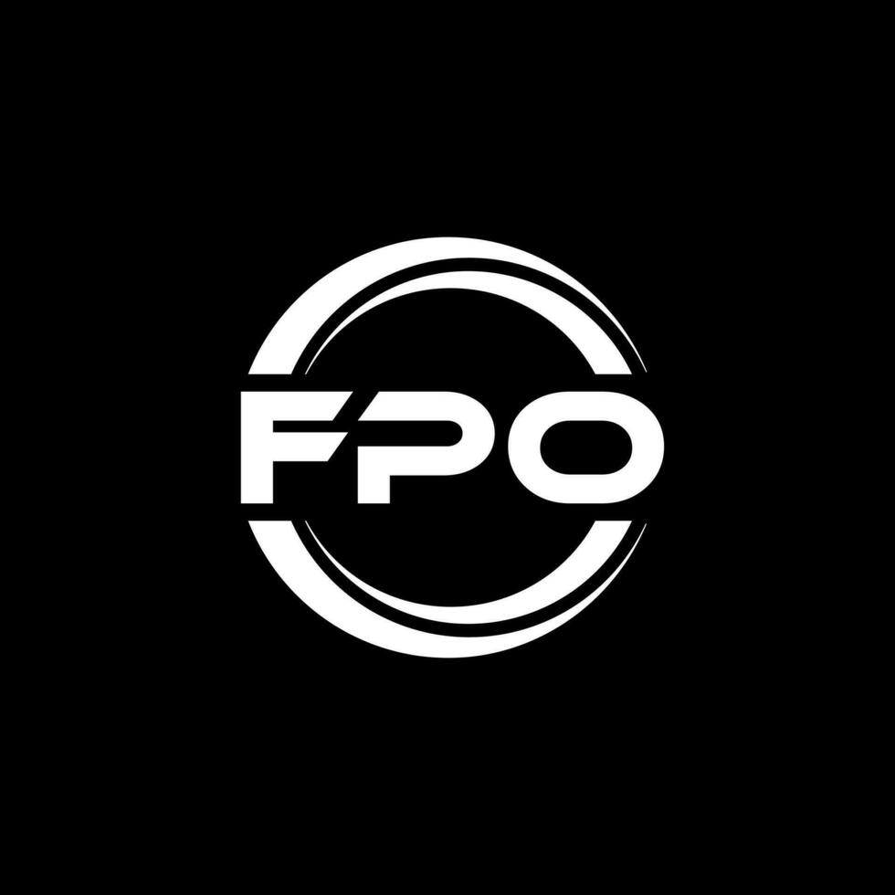 FPO Logo Design, Inspiration for a Unique Identity. Modern Elegance and Creative Design. Watermark Your Success with the Striking this Logo. vector